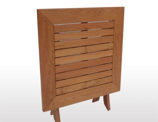 Mesita baja plegable cuadrada