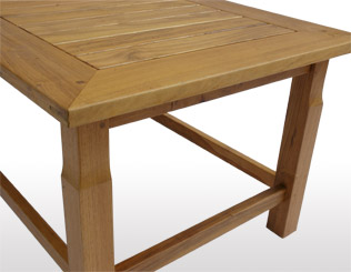 Mesita baja fija rectangular
