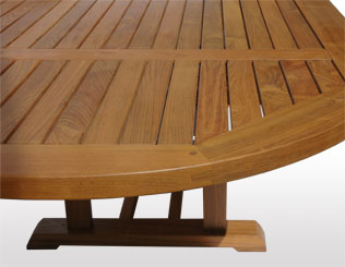 Mesa fija ovalada