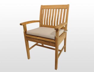 Silla fija con apoyabrazos
